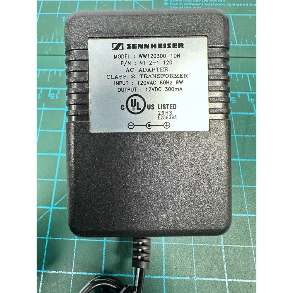 Sennheiser WW120300-1DN AC Adapter 12VDC 300mA Power Supply NT 2-1 120 - Picture 2 of 5